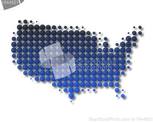 Image of Map of United States of America
