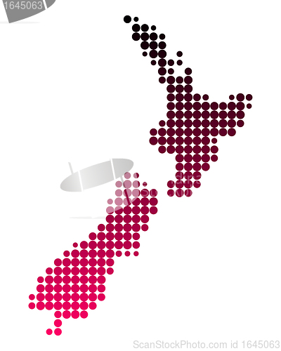 Image of Map of New Zealand