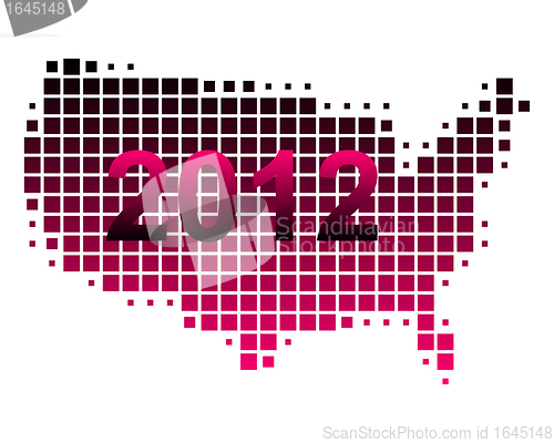 Image of Map of USA 2012