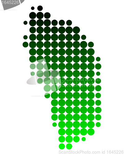 Image of Map of Dominica