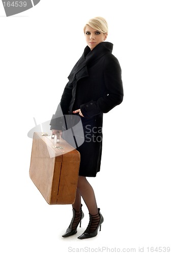 Image of suitcase lady