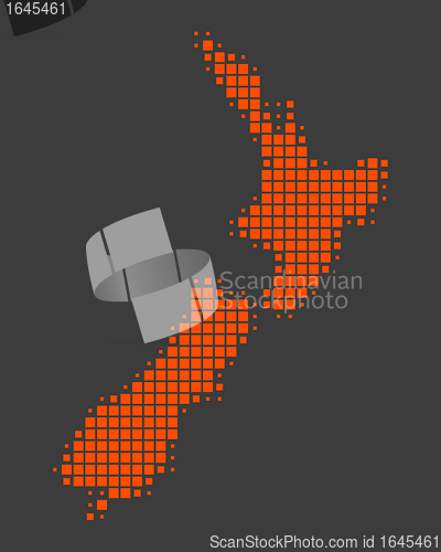 Image of Map of New Zealand
