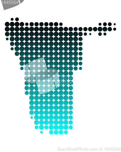 Image of Map of Namibia