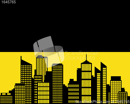 Image of City and flag of Baden-Wuerttemberg