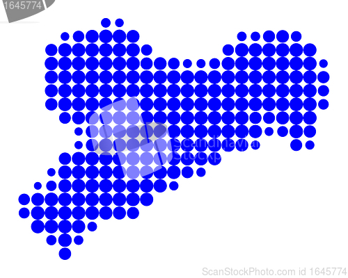 Image of Map of Saxony