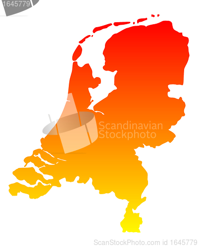 Image of Map of the Netherlands