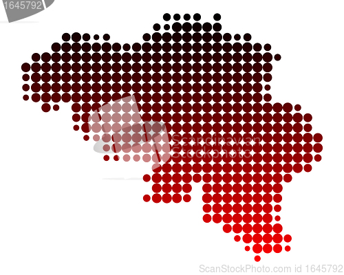 Image of Map of Belgium