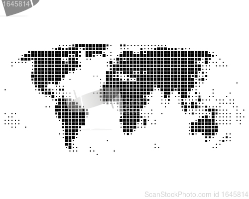 Image of World map in squares