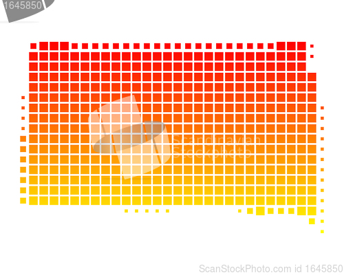 Image of Map of South Dakota