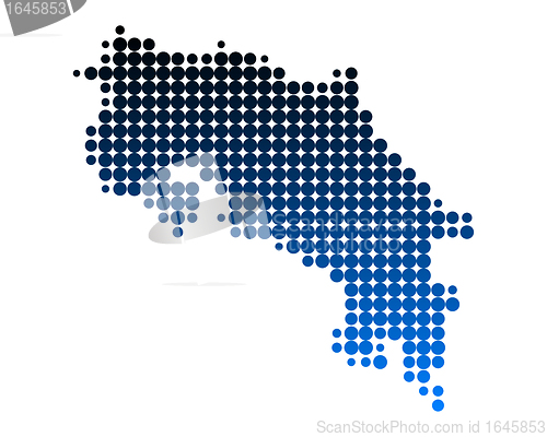 Image of Map of Costa Rica