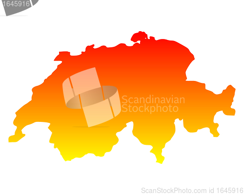 Image of Map of Switzerland