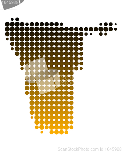 Image of Map of Namibia