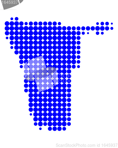 Image of Map of Namibia