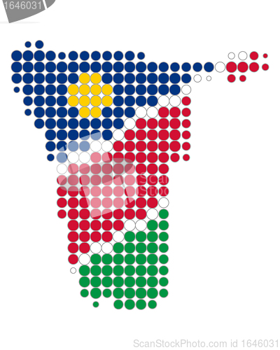 Image of Map of Namibia