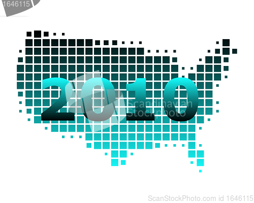 Image of Map of USA 2010