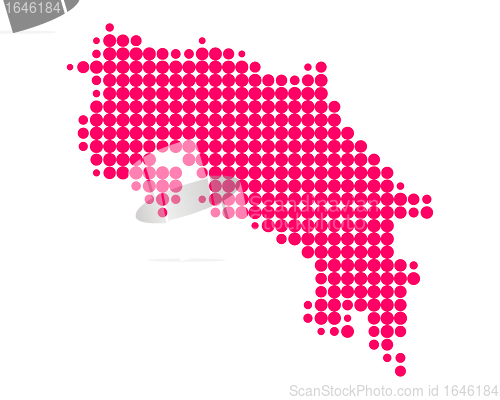Image of Map of Costa Rica