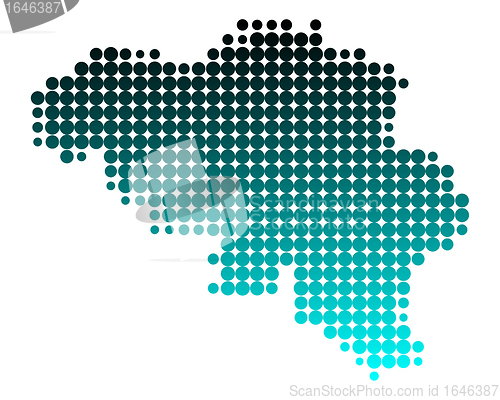 Image of Map of Belgium