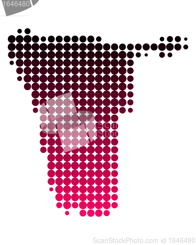 Image of Map of Namibia