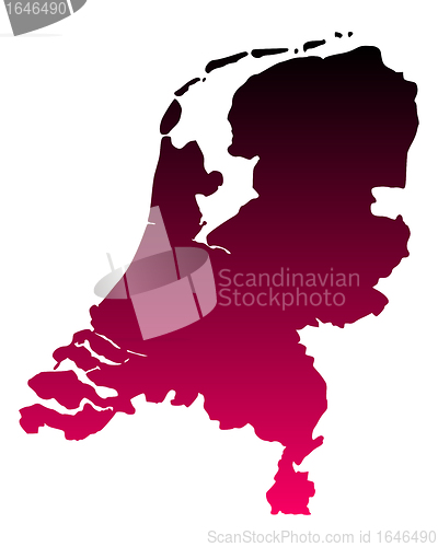 Image of Map of the Netherlands