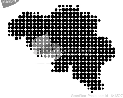 Image of Map of Belgium