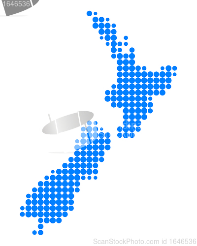 Image of Map of New Zealand