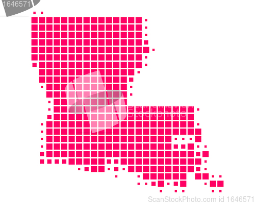 Image of Map of Louisiana