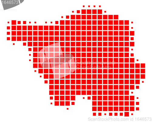 Image of Map of Saarland