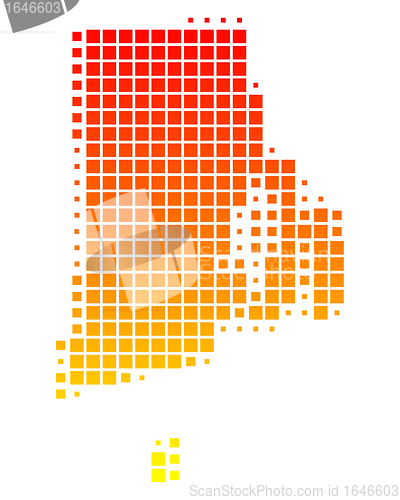Image of Map of Rhode Island