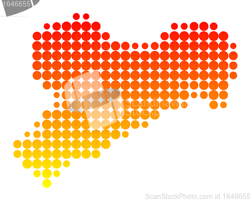 Image of Map of Saxony