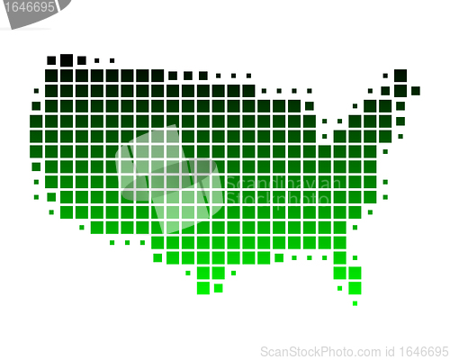 Image of Map of United States of America