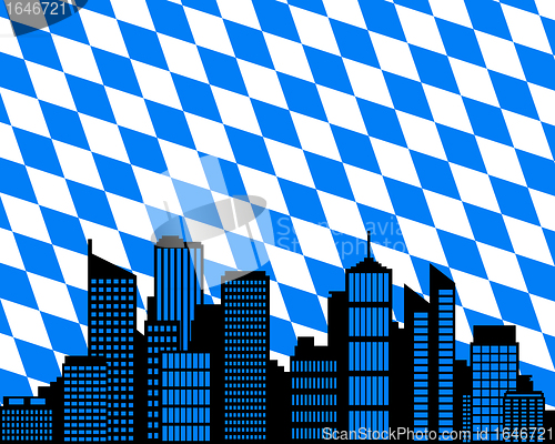 Image of City and flag of Bavaria