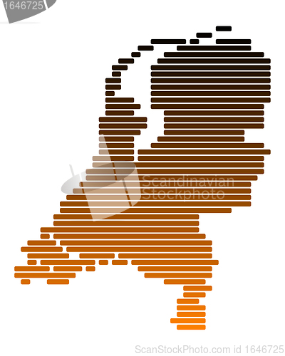 Image of Map of Netherlands