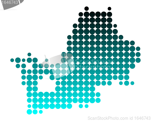 Image of Map of Lake Chiemsee