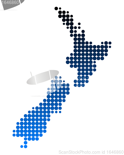Image of Map of New Zealand
