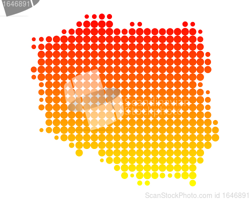 Image of Map of Poland