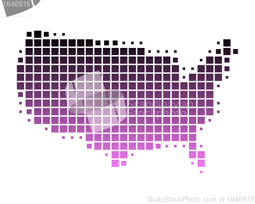 Image of Map of United States of America