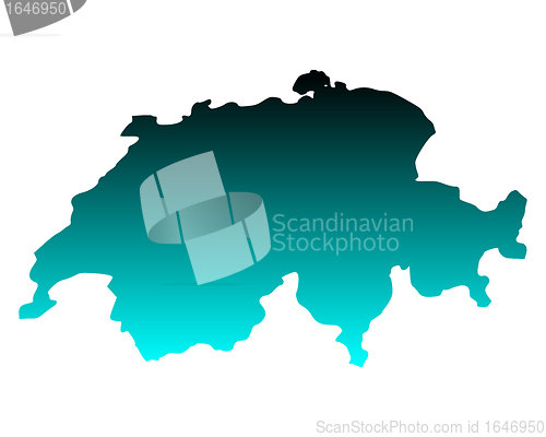 Image of Map of Switzerland