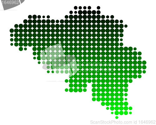 Image of Map of Belgium