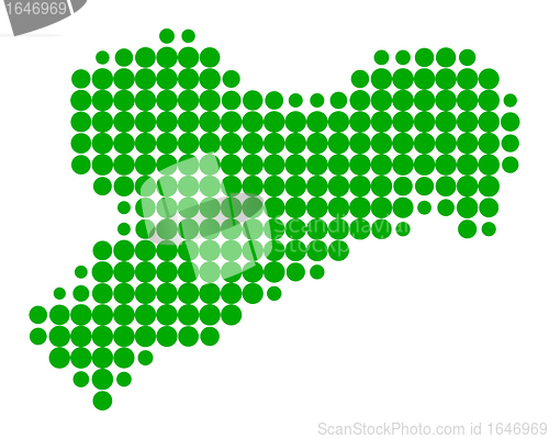 Image of Map of Saxony