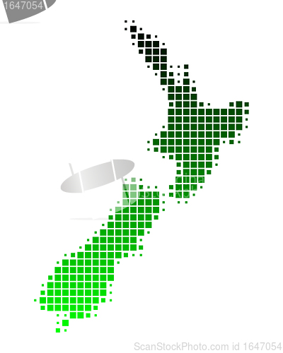 Image of Map of New Zealand