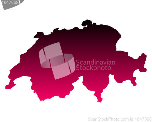 Image of Map of Switzerland