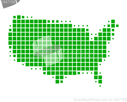Image of Map of United States of America