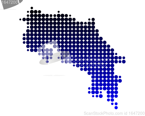 Image of Map of Costa Rica