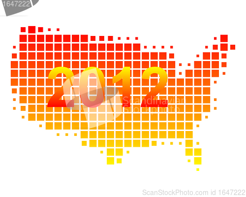 Image of Map of USA 2012