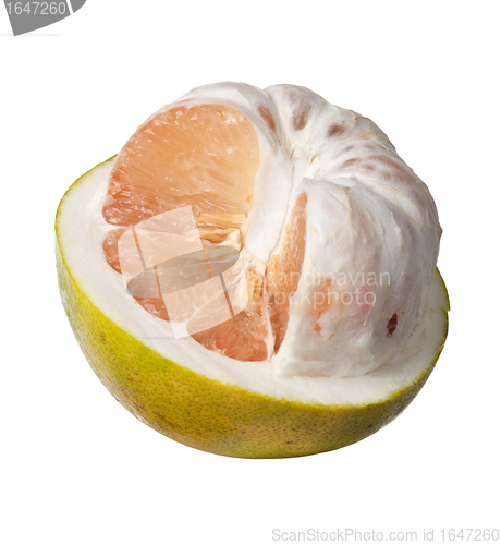Image of Half peeled pomelo