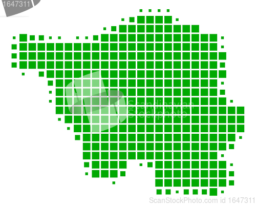 Image of Map of Saarland