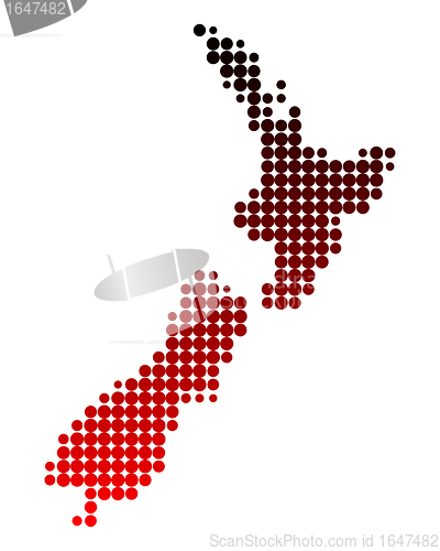 Image of Map of New Zealand
