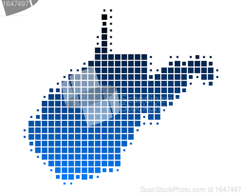 Image of Map of West Virginia
