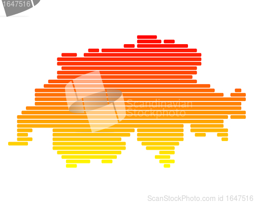 Image of Map of Switzerland