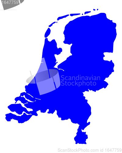 Image of Map of the Netherlands